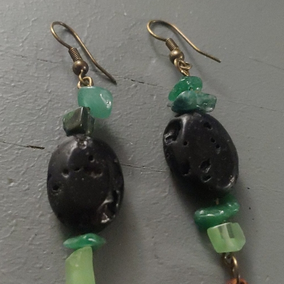 Yin Yang Dangle Earrings - Picture 3 of 4